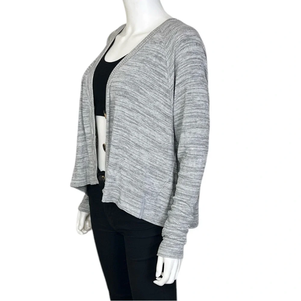 Free People We The Free Grove Cardi in Light Heather Gray - sz Medium